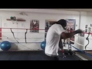 DC BOXING STARS JARRETT AND JUSTIN HURD IN THE GYM STAYING READY FOR WHOEVER