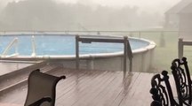 Hailstorm Makes a Splash in Oklahoma Pool