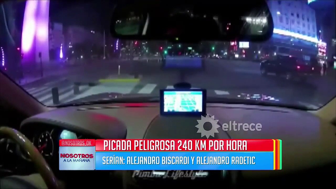 Picada peligrosa a 240 km por hora en la 9 de julio
