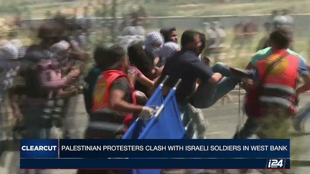 CLEARCUT | palestinian protesters clash with Israeli soldiers in West Bank | Thursday, May 11th 2017