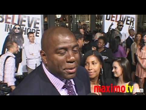 MAGIC JOHNSON on Denzel Washington at THE BOOK OF ELI Premiere