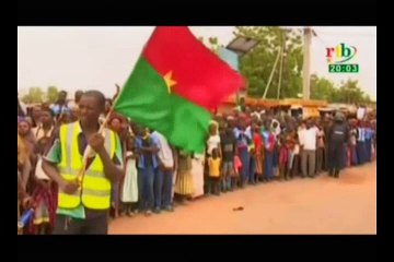 Arrivée du Président Roch Marc christian Kaboré à Kaya pour la 20ème édition de la Journée Nationale du Paysan