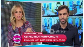 Así recibió Trump a Macri: Residencia de lujo y gastronomía de primera calidad