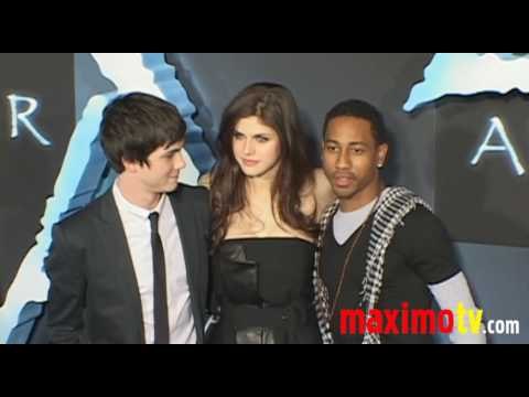 ALEXANDRA DADDARIO, LOGAN LERMAN, BRANDON T JACKSON at AVATAR Premiere