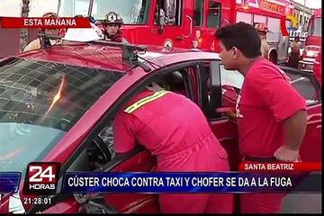 Santa Beatriz: chofer ocasiona accidente y se da a la fuga