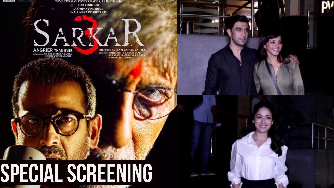 Sarkar 3 Special Screening | Amit Sadh, Yami Gautam