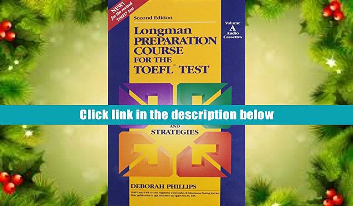 DOWNLOAD EBOOK Longman Preparation Course for the Toefl Test Deborah Phillips Trial Ebook