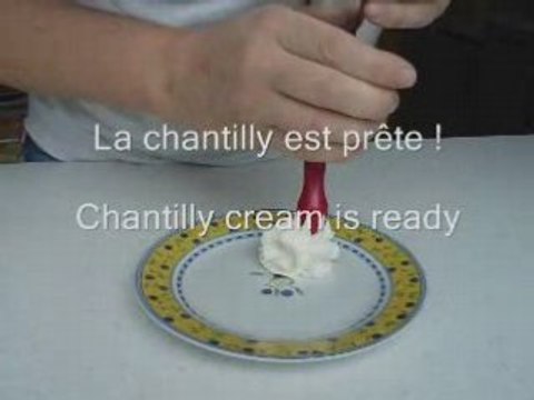 Crème chantilly au siphon - Chantilly cream with whip