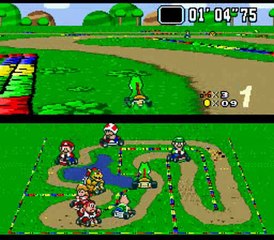 Super Mario Kart (SNES) 50cc Flower Cup Round 3