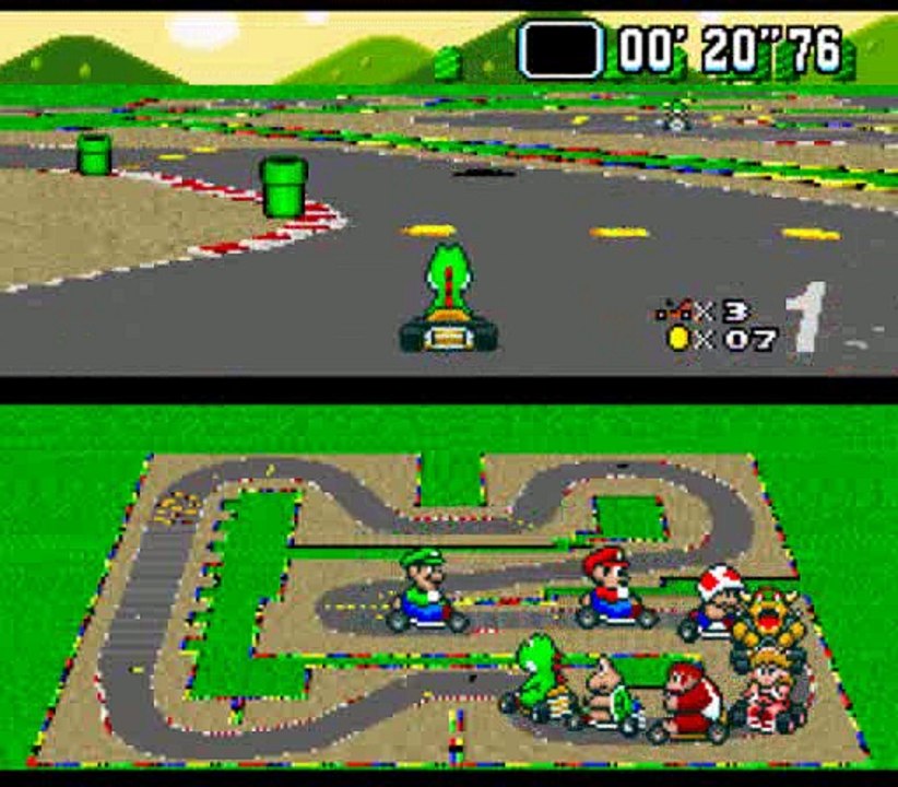 Super Mario Kart (SNES) 50cc Flower Cup Round 5 (FINAL)