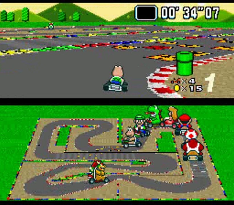 Super Mario Kart (SNES) 50cc Star Cup Round 5