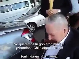 David Rockefeller Şili'de bir yurtsevere yakalandı,!
