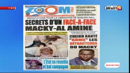 Walf Tv revue de presse