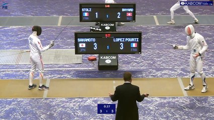 SNCF Réseau 2017 - 1ere vague de poules LOPEZ POURTIER (FRA) - SAKAMOTO (JPN)