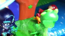 PJ MASKS Headquarters HQ Catboy, Owlette & Gekko Stop Romeo Ninja & Luna