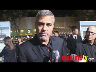 George Clooney Interview "Up In The Air" Premiere