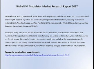 Global FM Modulator Market Research Report 2017