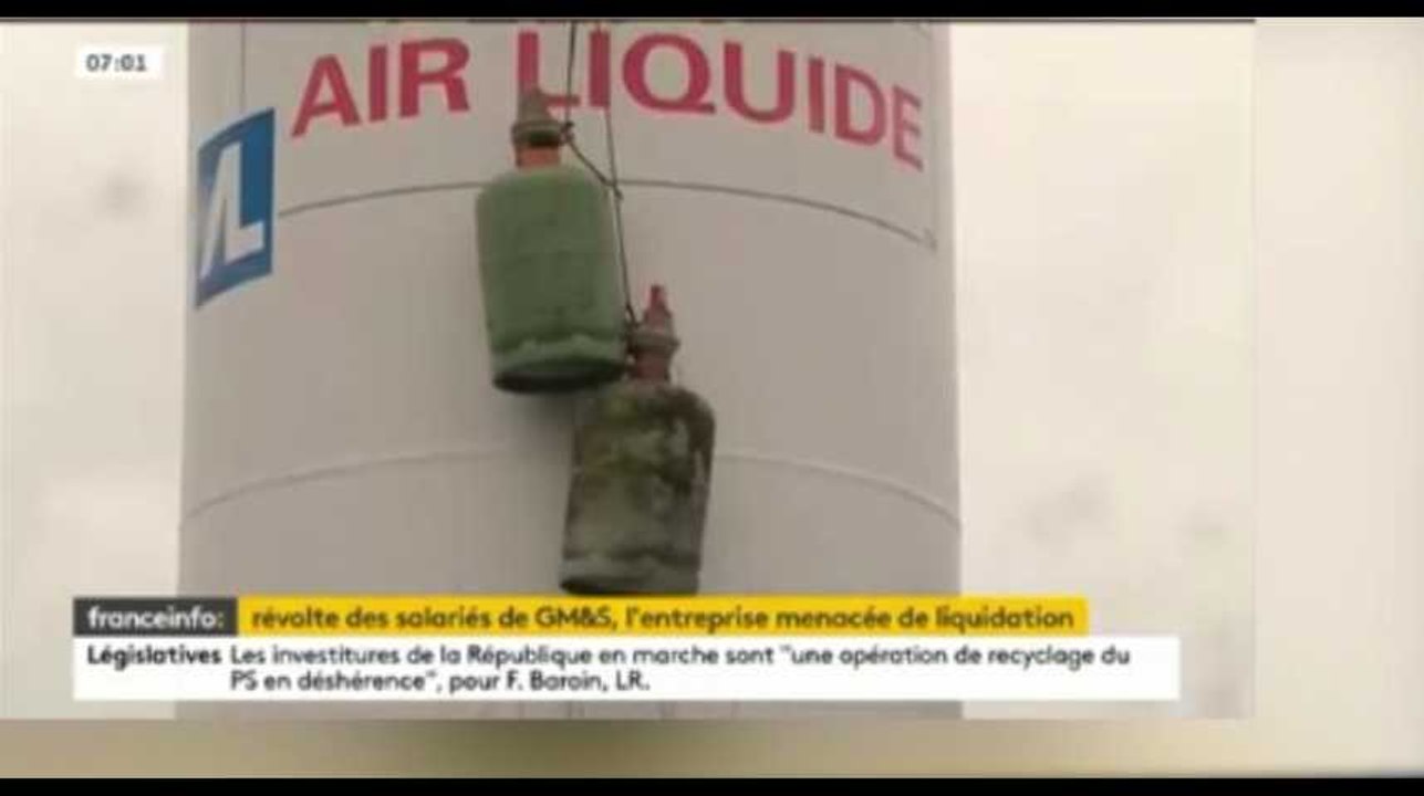 Les ouvriers en grève de l’usine GM&S prêts à faire exploser leur usine (vidéo)