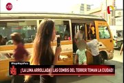 Combis hacen lo que quieren en las calles de Lima