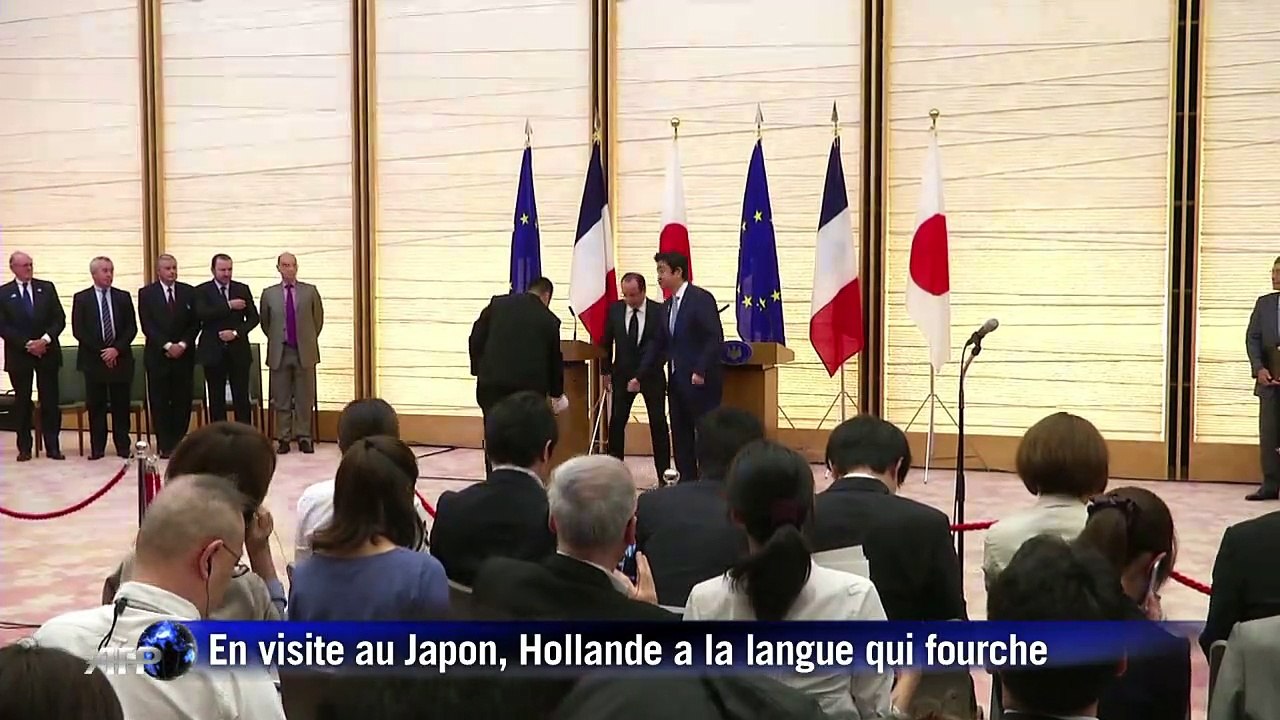 Hollande confond "peuple chinois" et "peuple japonais"