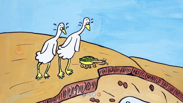 The Turtle That Fell Off The Stick || Panchatantra Tales || Stories For Kids || By Silly Kids