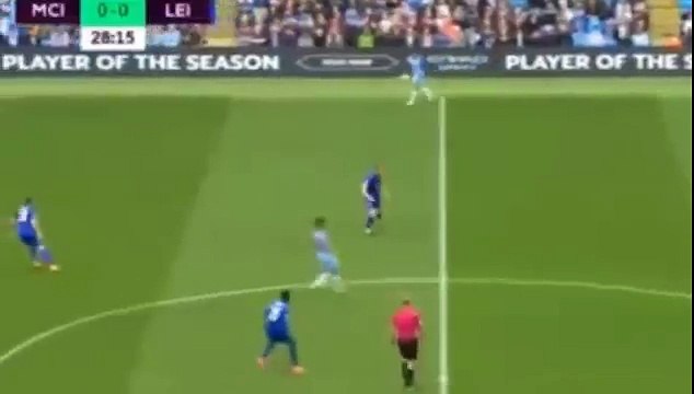 David Silva Goal Manchester City 1-0 Leicester City 13.05.2017