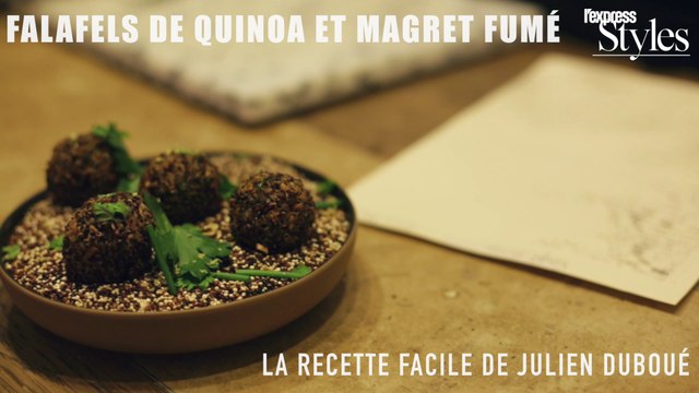 Falafels de quinoa au magret de canard de Julien Duboué