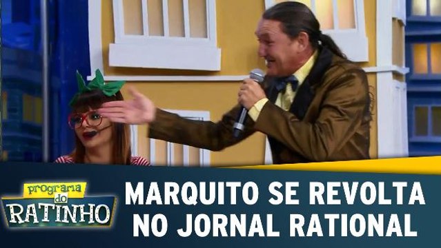Marquito se revolta por não ter lugar na bancada do Jornal Rational