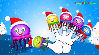 Christmas Jellyfish Cartoon Finger Family _ Jellyfish Finger Family Rhyme Children Engli