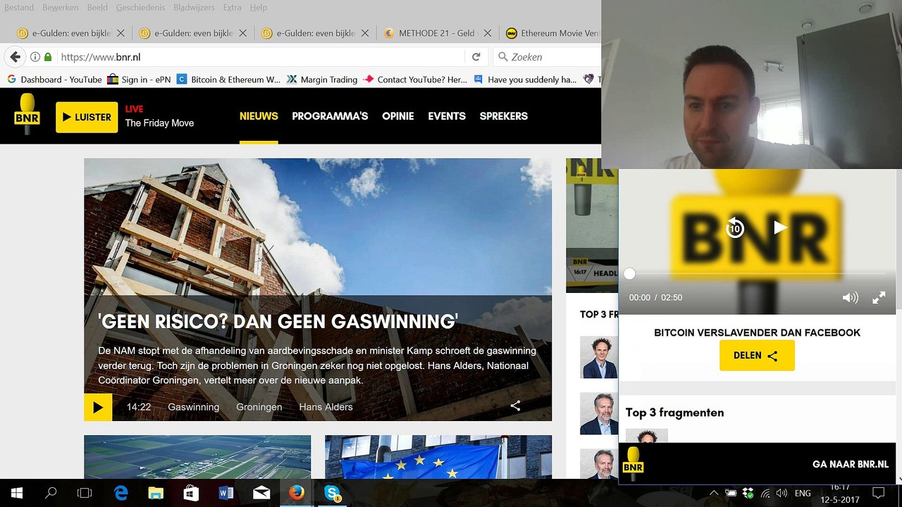 Ben van der Burg (BNR Radio) stapt eindelijk in de Bitcoins
