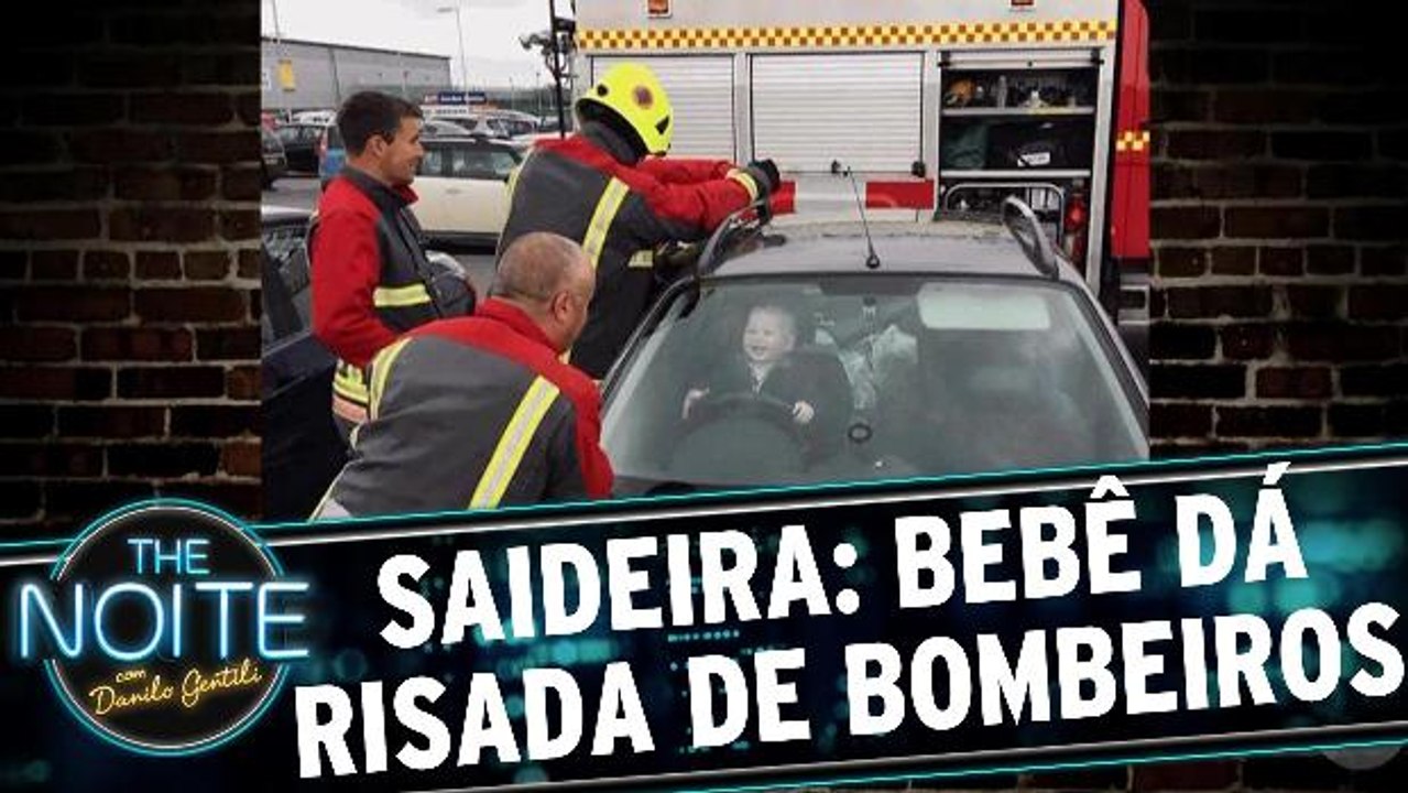 Saideira da Noite: Bebê se tranca em carro e ri...