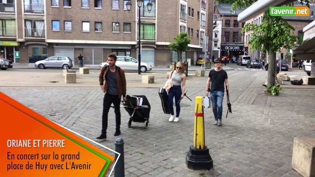 L'Avenir - Oriane et Pierre, finalistes de The Voice, en concert surprise sur la grand place de Huy (1)