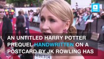 Rare Harry Potter prequel stolen, J.K. Rowling pleads for return