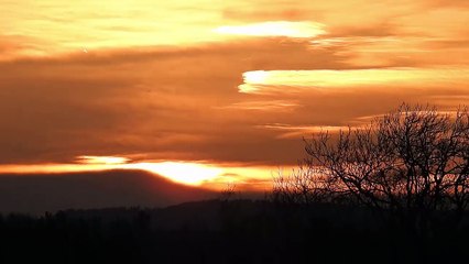 Glorious sunset over Leith Hill 12 April 2016