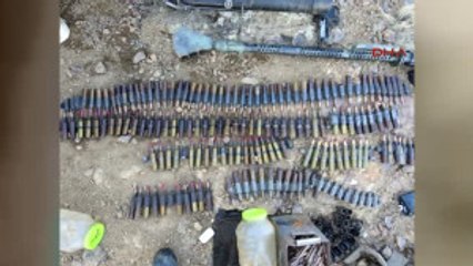 Hakkari Yüksekova'da Teröristlere Ait Silah ve Mühimmat Ele Geçirildi