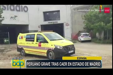 España: peruano grave tras caerse en nuevo estadio del Atlético Madrid