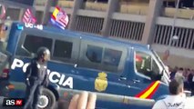 Adepto do Real agredido com garrafa antes de entrar no Calderón