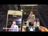 CANELO MOBBED BY THOUSANDS ON ARRIVAL!! SHARES A FEW WORDS AHEAD OF HBO PPV CLASH - EsNews Boxing