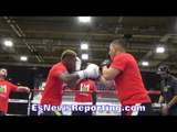 WILLIE MONROE JR DISPLAYS TRADEMARK HAND SPEED & FOOTWORK ON MITTS - EsNews Boxing