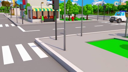 LEARN COLORS with Vehicles for Babies - Cars Educational Video - 3D Animation for Kids