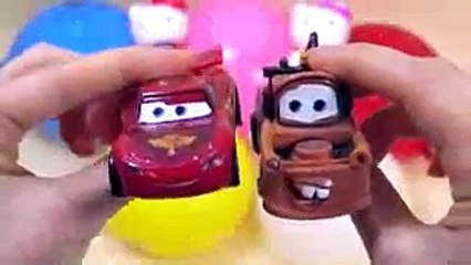 21 5 Water Balloons Collection Learn Colours Wet Balloon Finger Nursery Rhymes Song Disney Cars Kitt