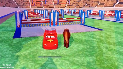 Disney Pixar Cars 3 in McQueen Spiderman Cartoon Action w Nursery Rhymes Songs for kids#1