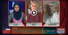 10pm with Nadia Mirza | 12 May-2017 | Mubashir Ali Zaidi, Gen (R) Amjad   Shoaib, Mazhar Abbas |