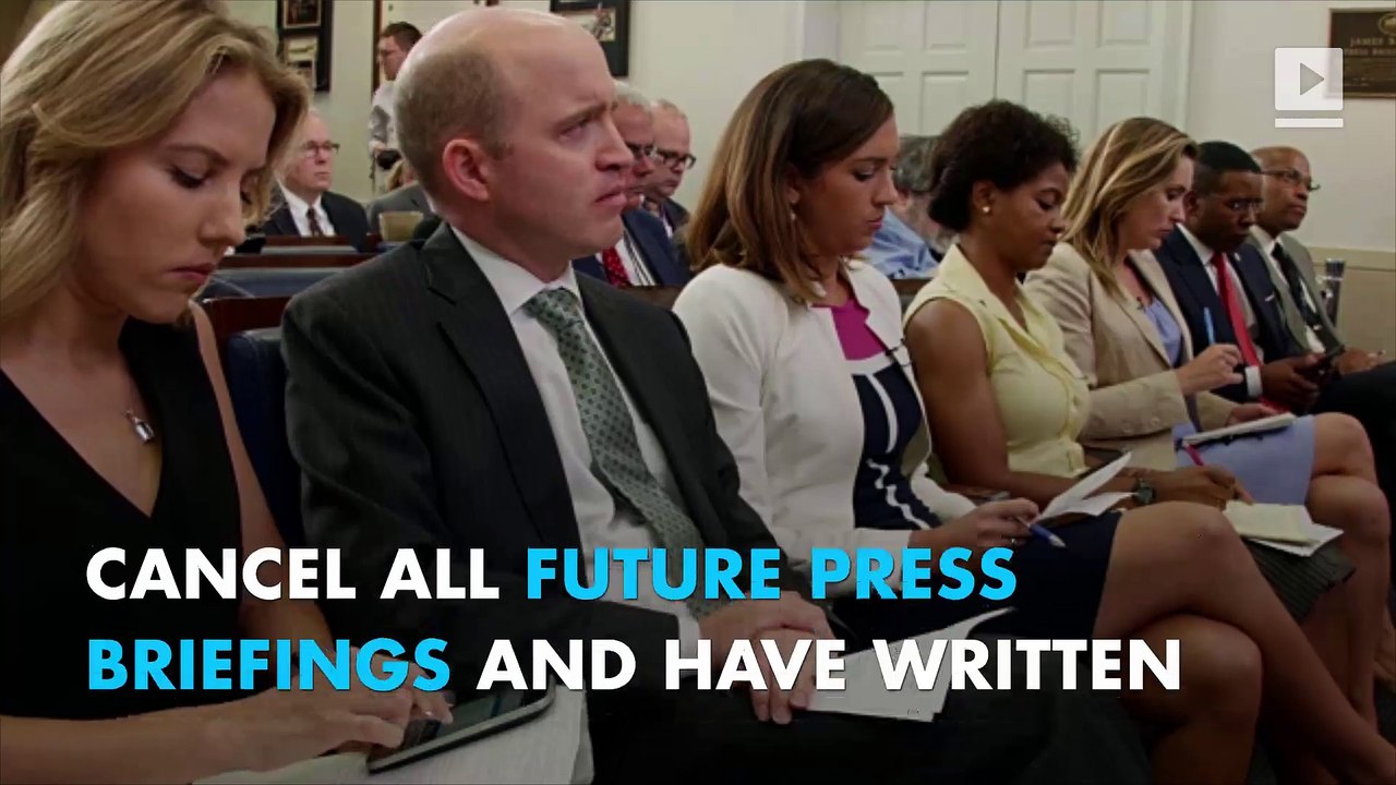 Trump threatens to cancel press briefings following Comey debacle