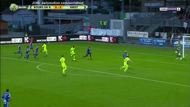 Résumé Bourg Peronnas - Brest buts Habibou 0-1 - 12.05.2017