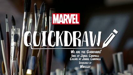 Watch the Guardians of the Galaxy come to life - Marvel Quickdraw-2017