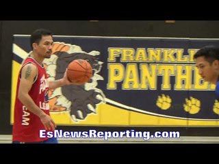 PACQUIAO DISPLAYS WHY HE'S BETTER THAN MICHAEL JORDAN BEFORE HEADING BACK TO PHILIPPINES FOR CAMP