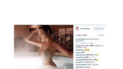 グラドルの森下悠里さんがなんとも神々しい水着姿を披露