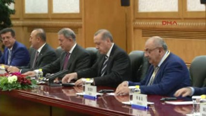 Cumhurbaşkanı Erdoğan Çin Devlet Başkanı Şi Ile Bir Araya Geldi