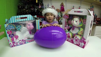 CUTE Pony Suse Toys & Colorful Bear Toy Surprises   Giant Egg Surprise Opening Disne